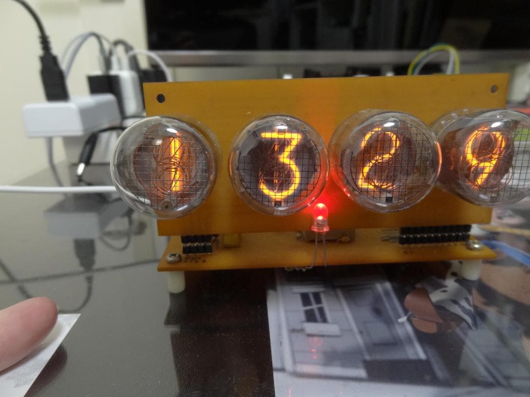 Nixie Clock 4 digits　IN-12 & B5092