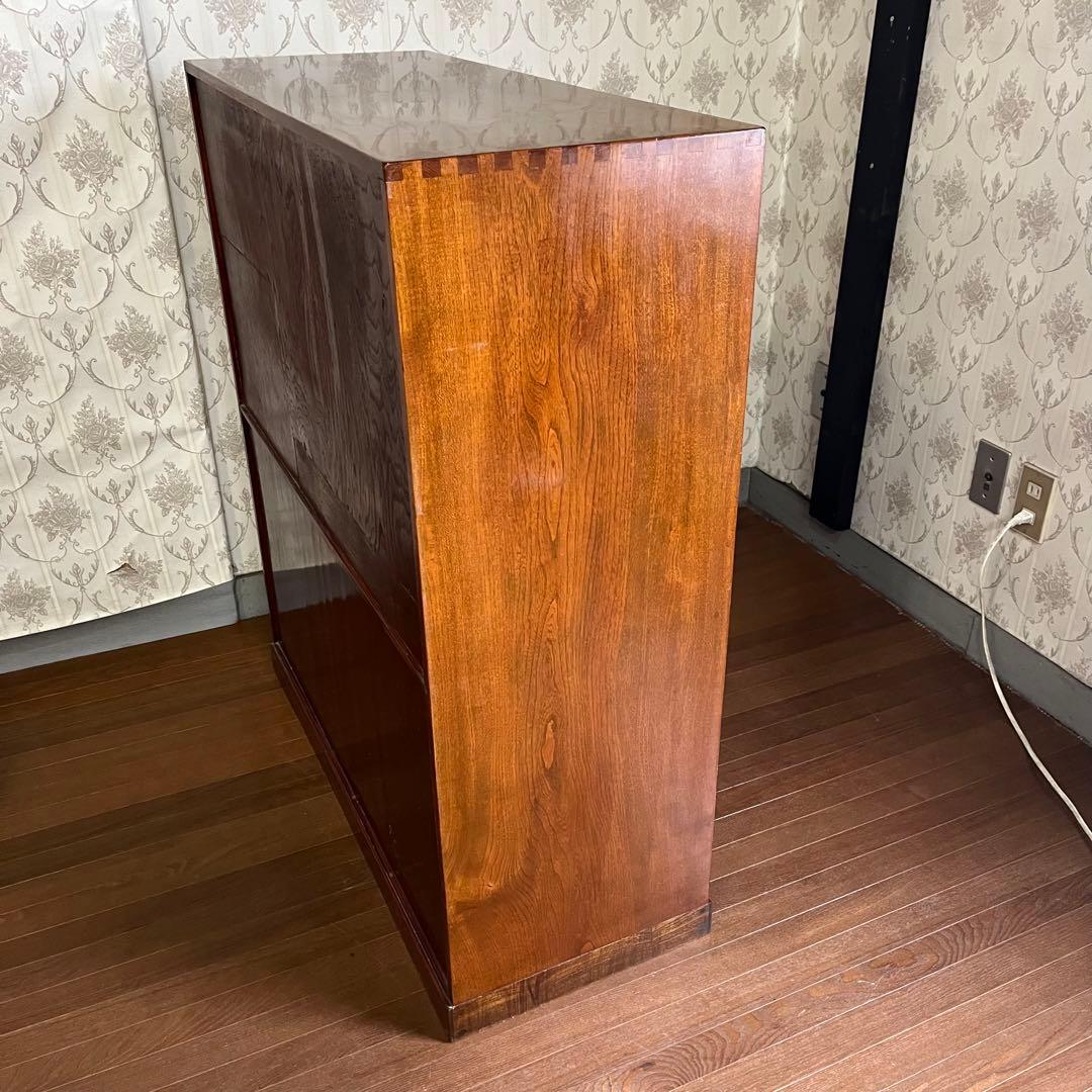 【アンティーク】木製 茶箪笥 水屋箪笥 飾り棚 キャビネット 食器棚 古民家