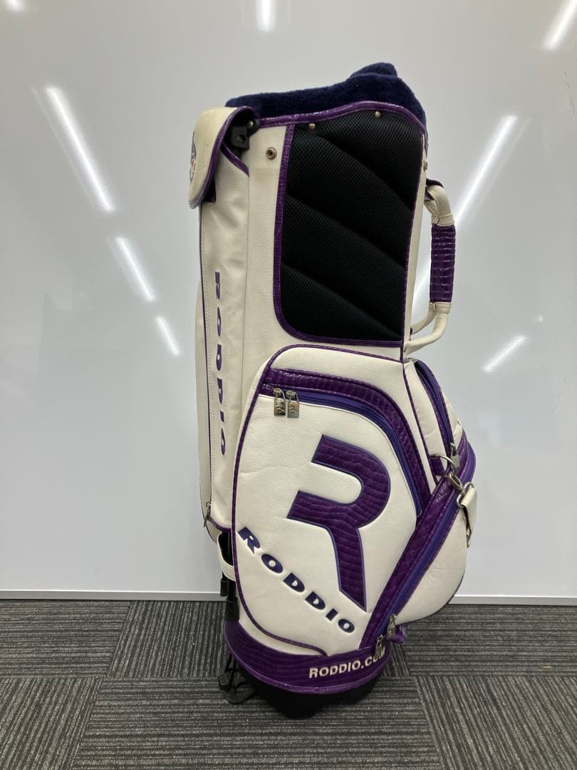 RODDIO ゴルフバッグ・キャディバッグ ホワイト/パープル　034