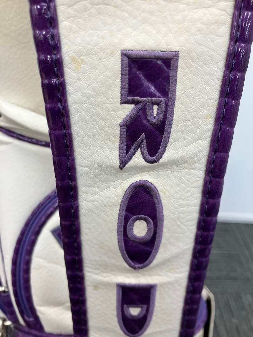 RODDIO ゴルフバッグ・キャディバッグ ホワイト/パープル　034