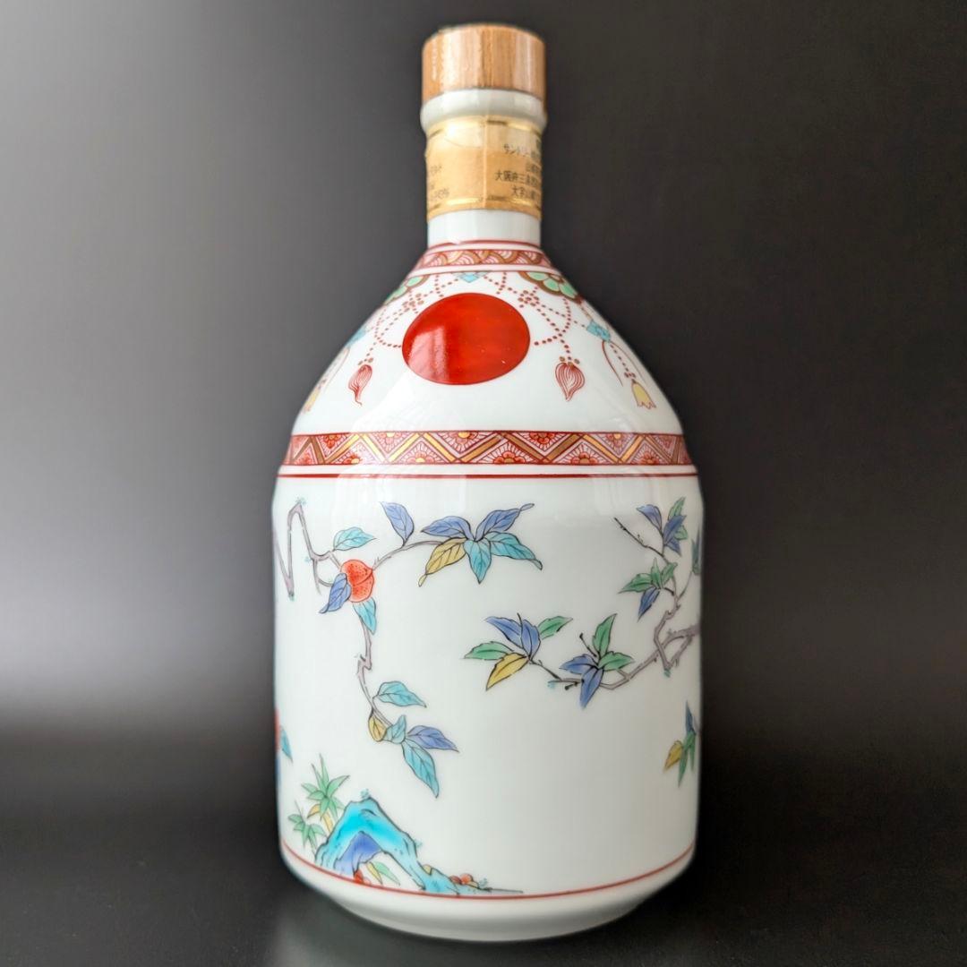 サントリー 山崎12年 43％ 600ml 有田焼 錦赤玉瓔珞文風物絵