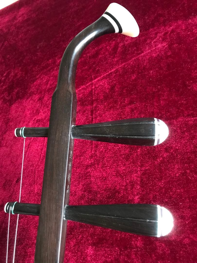 格安二胡★上級黒檀★古月琴坊・黄建洪製作★十年保証★必需品セット★100％評価