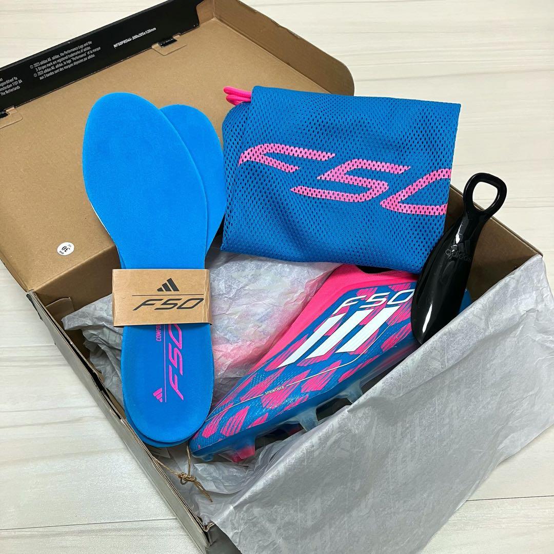 adidas アディダス F50 エリート レースレス FG 25.0 ピンク