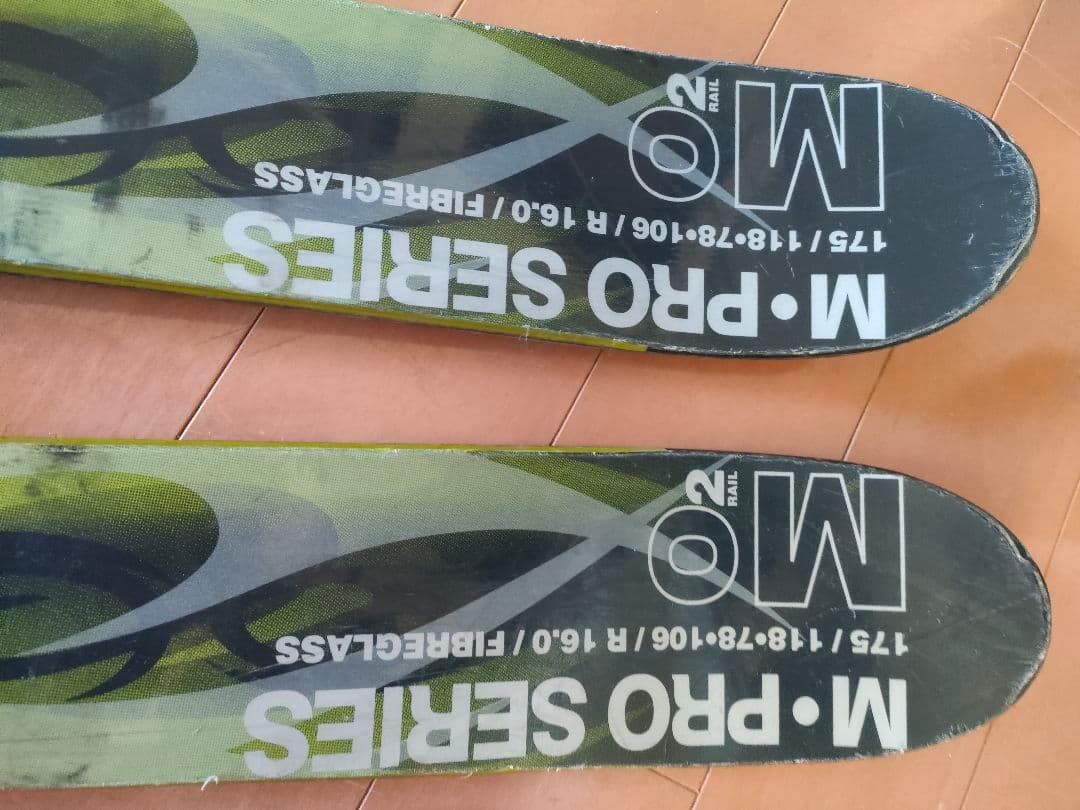 スキー板175cm ビンディング ストック