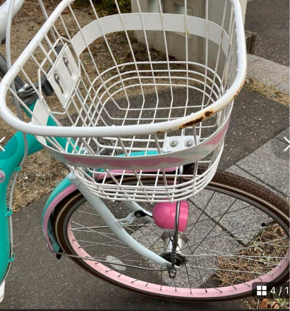 自転車 25インチ ミントグリーン エメラルドグリーン