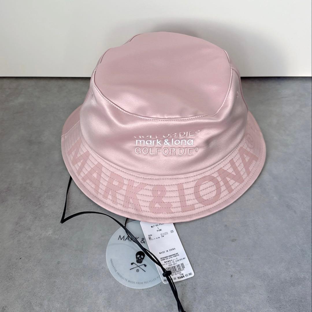 新品 ✨ MARK&LONA バゲットハット 帽子 マーク&ロナ ピンク メンズ