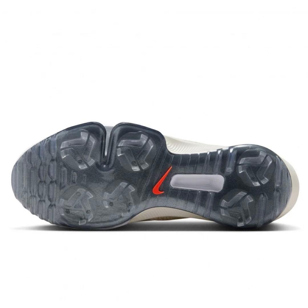 ナイキ 26.5 インフィニティツアー レザー 白 ゴルフ シューズ スパイク