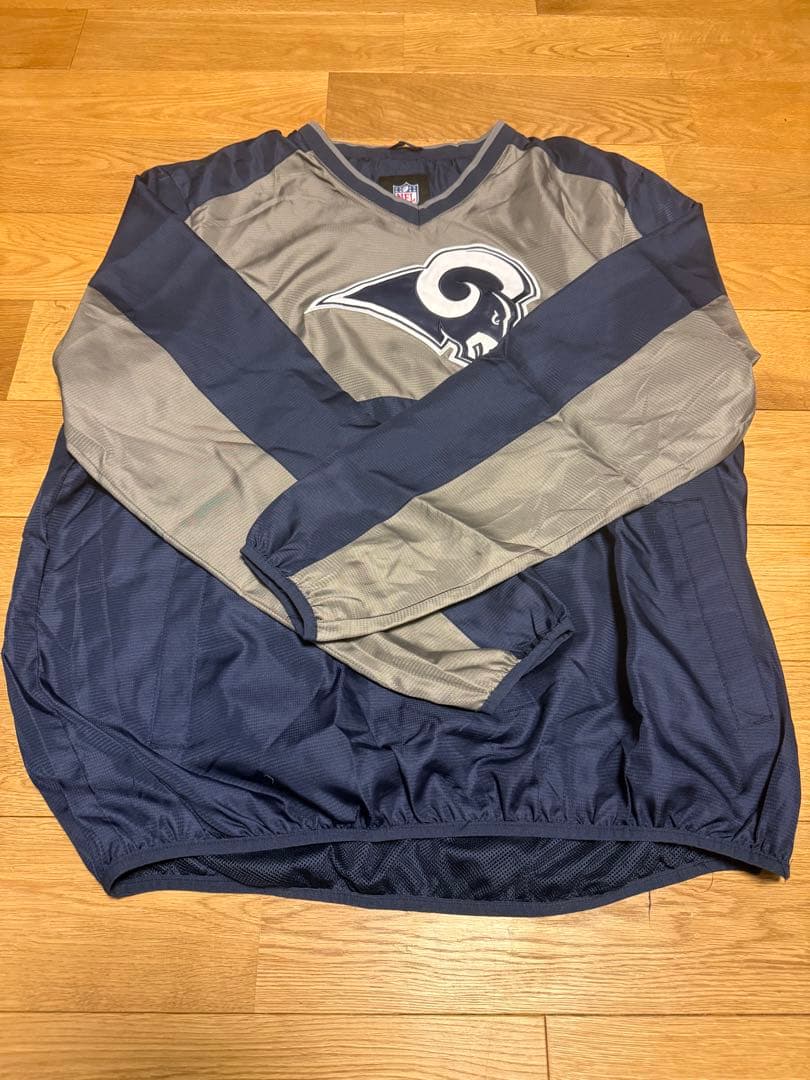 NFLロサンゼルスラムズウィンドブレーカー古着ストリートナイロンジャケット90s