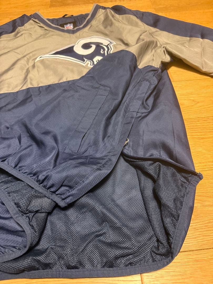 NFLロサンゼルスラムズウィンドブレーカー古着ストリートナイロンジャケット90s