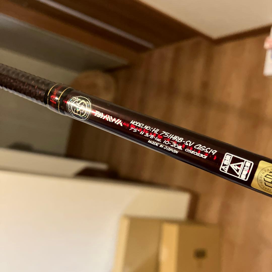 Daiwa HL 751HRBーSV AGS19 HAYATE75 AGS