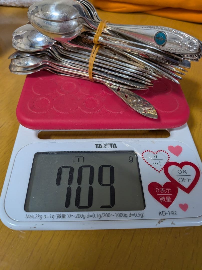 銀製品　カトラリー　709g