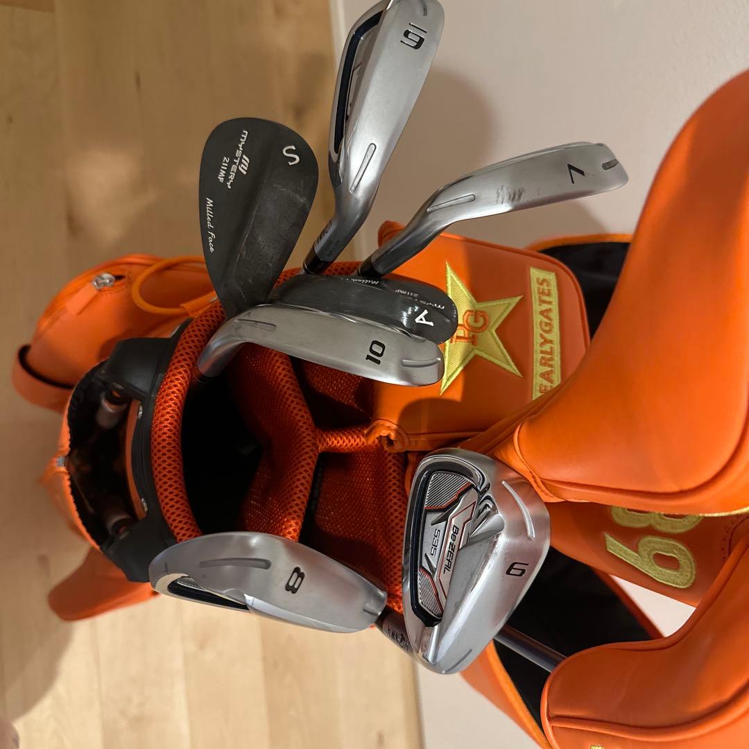 PARADY GATES ゴルフバッグ 89 オレンジ　ゴルフクラブセット★