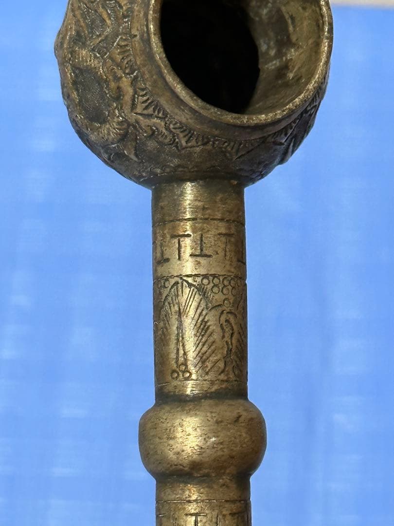 中国骨董品 清時代銀製キセル 92グラム