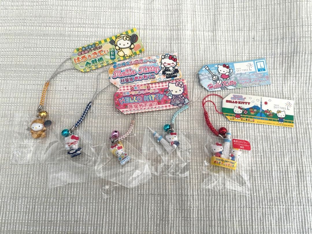 【未開封】ご当地キティ根付東京10点セット（スカイツリー・秋葉原他）