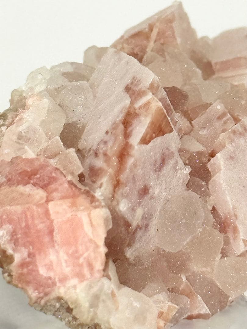 ロードクロサイト　江西省産　シュガーフローライト　蛍石　インカローズ　鉱物標本