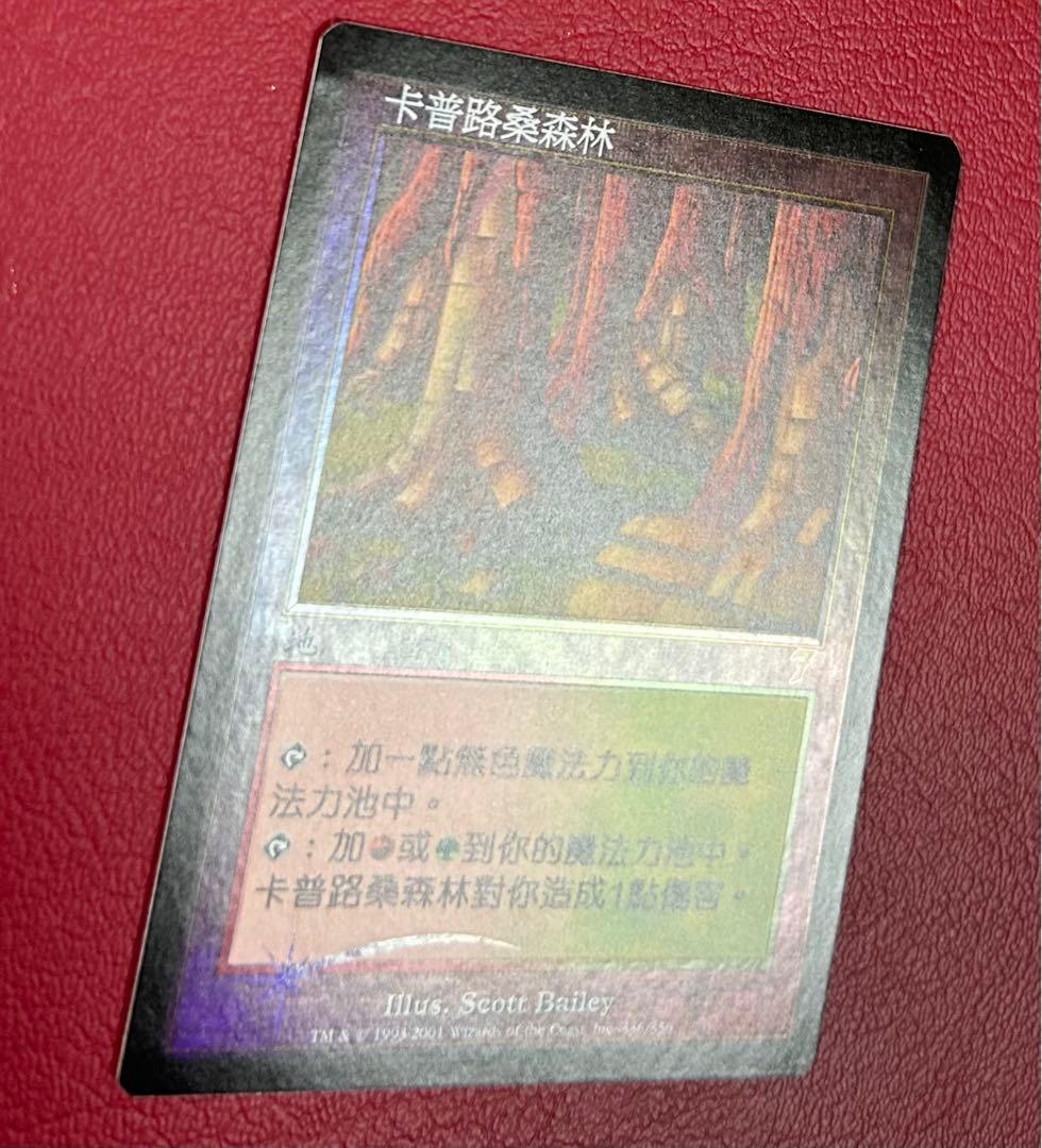 希少　中国語　Foil　カープルーザンの森　1枚