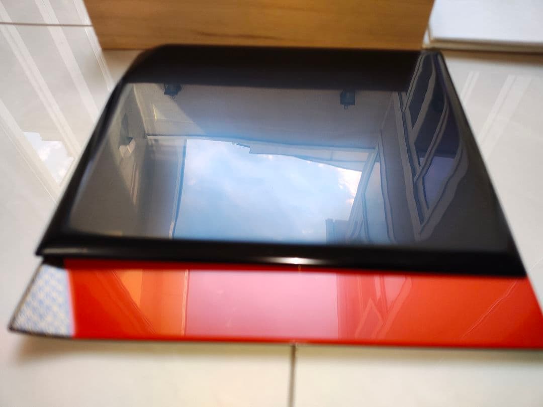 セ*ロ様 ✨輪島塗 漆塗 オレンジ色の漆器 膳 木製の箱付き✨