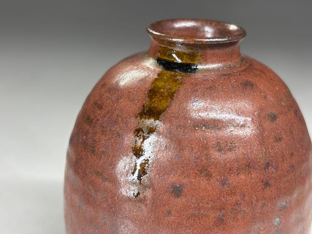 平安『笹田有祥』造 唐物大名物 獏 白玉文琳茶入 共箱 仕覆 二重蔓牡丹 茶道具