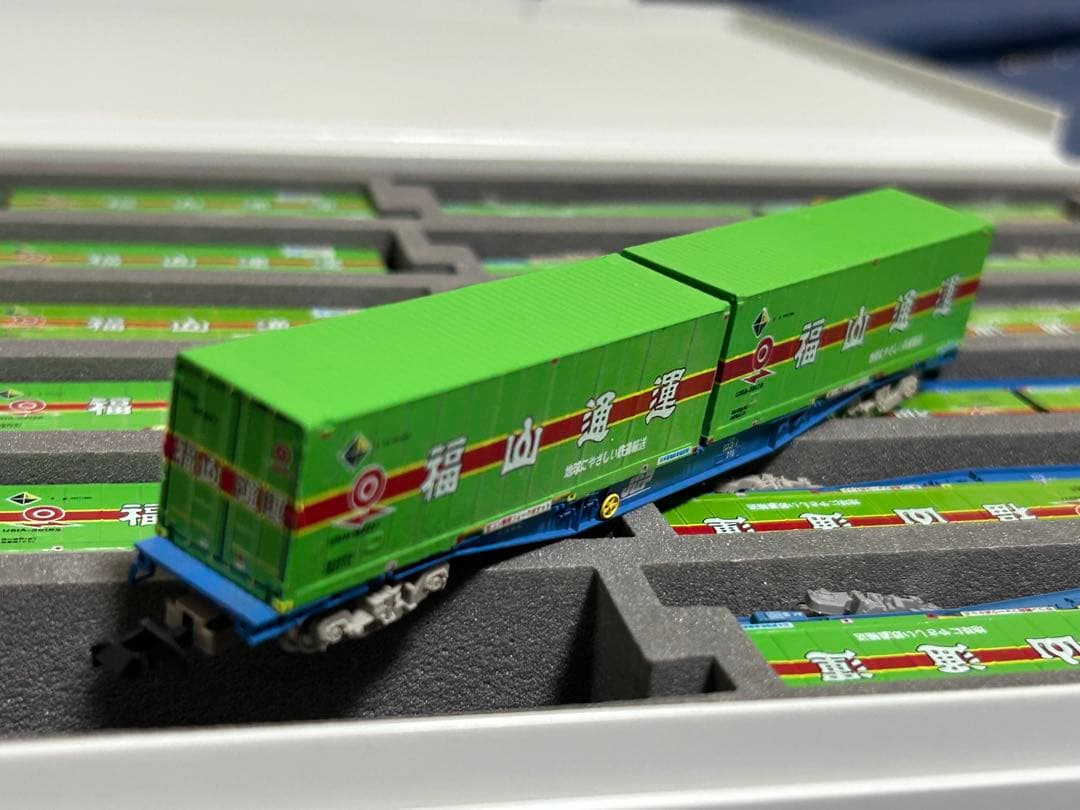 コキ付きU51A‐30000番台タイプ　福山通運　レールエクスプレス12両24個