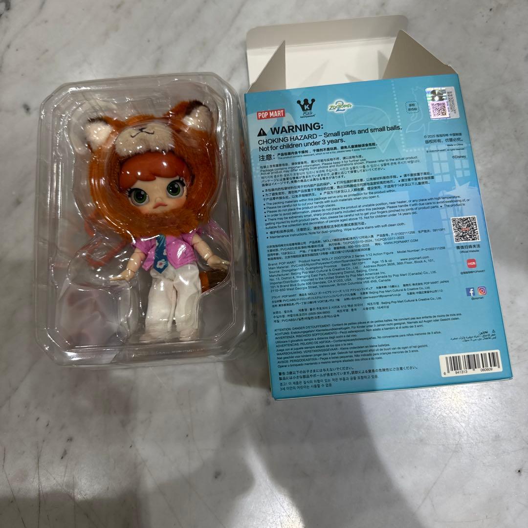 ゆ*に様 POP MART Zootopia 2 Molly アクションフィギュ