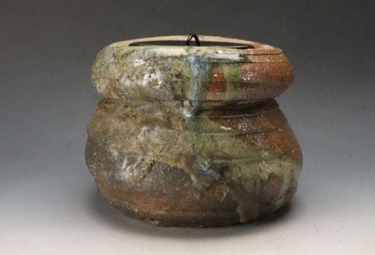 【桃山時代】古伊賀水指 時代箱付 茶道具