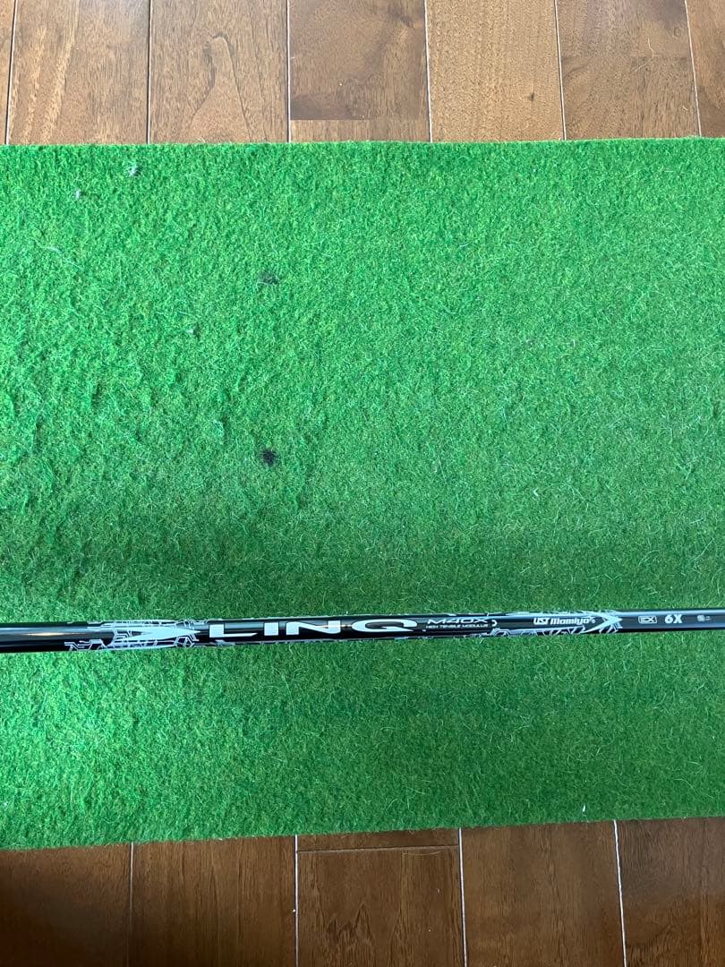 マミヤ　LINQホワイト　6X タイトリストスリーブ付き　45.5インチ設定