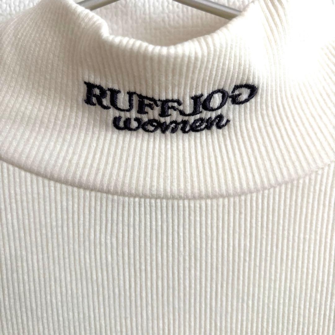 レディースウェア RUFFLOG WOMEN RW SKIN TOPS WHITE