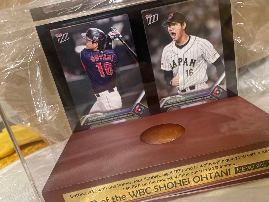 大谷翔平トレーディングカード2枚とWBC OFFICIAL BALL直筆サイン