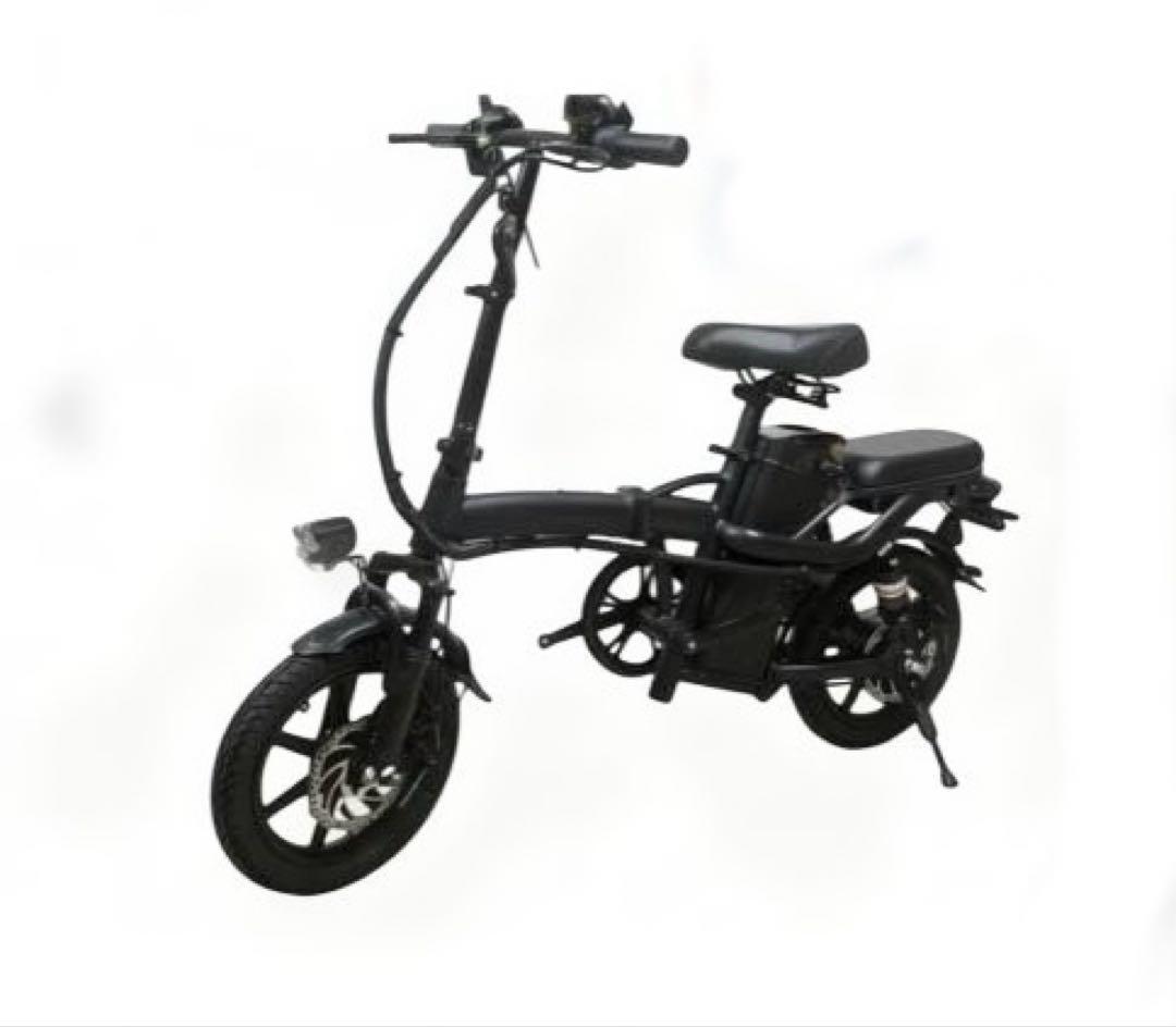 折りたたみ式電動アシスト自転車 黒