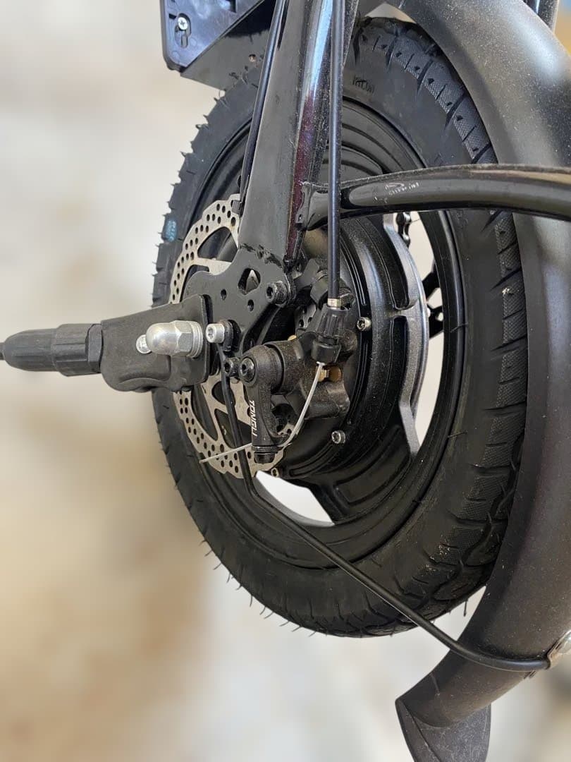 折りたたみ式電動アシスト自転車 黒