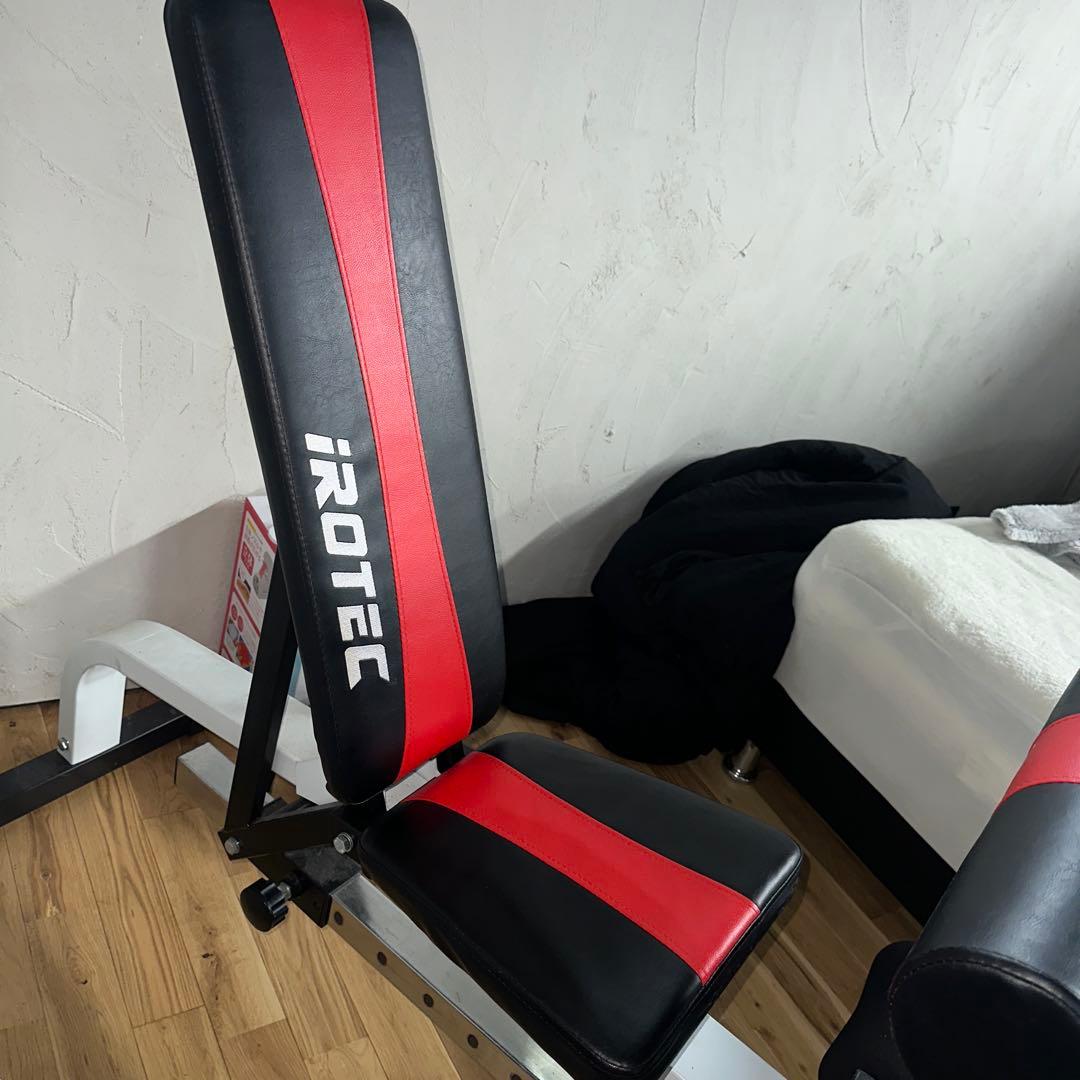 iROTEC トレーニングベンチレッグエクステンションレッグカール引き取りのみ