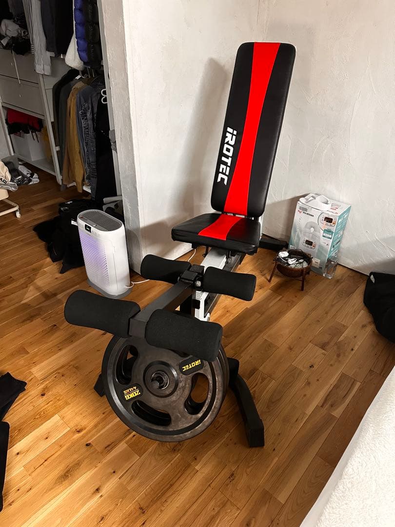 iROTEC トレーニングベンチレッグエクステンションレッグカール引き取りのみ