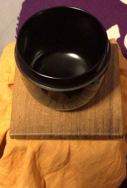 茶道具　黒中棗　共箱付き☆