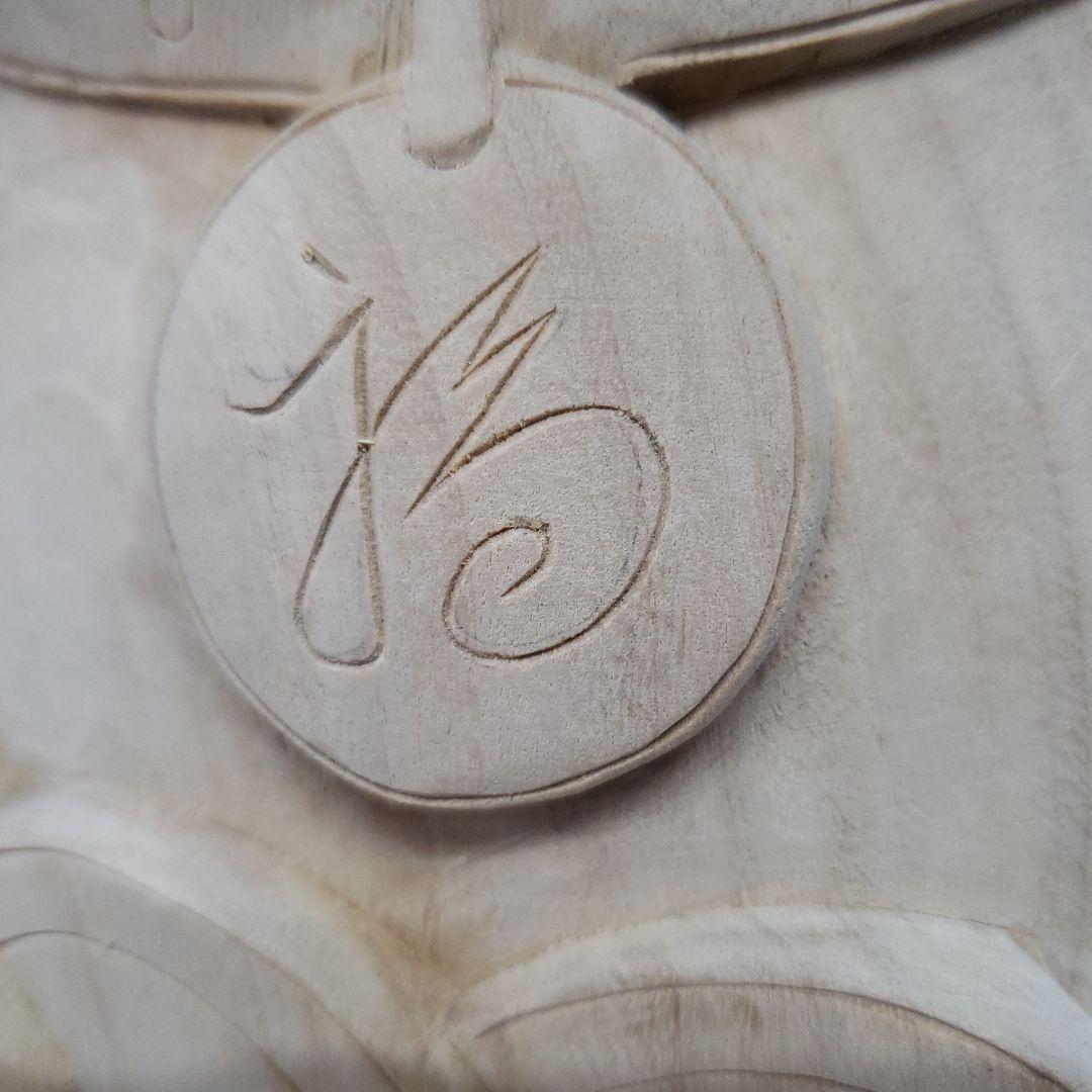 Ｂフライデー蔵出し特価八方にらみ木曽御神木檜製開運桧材 招き猫☆左手 約32cm