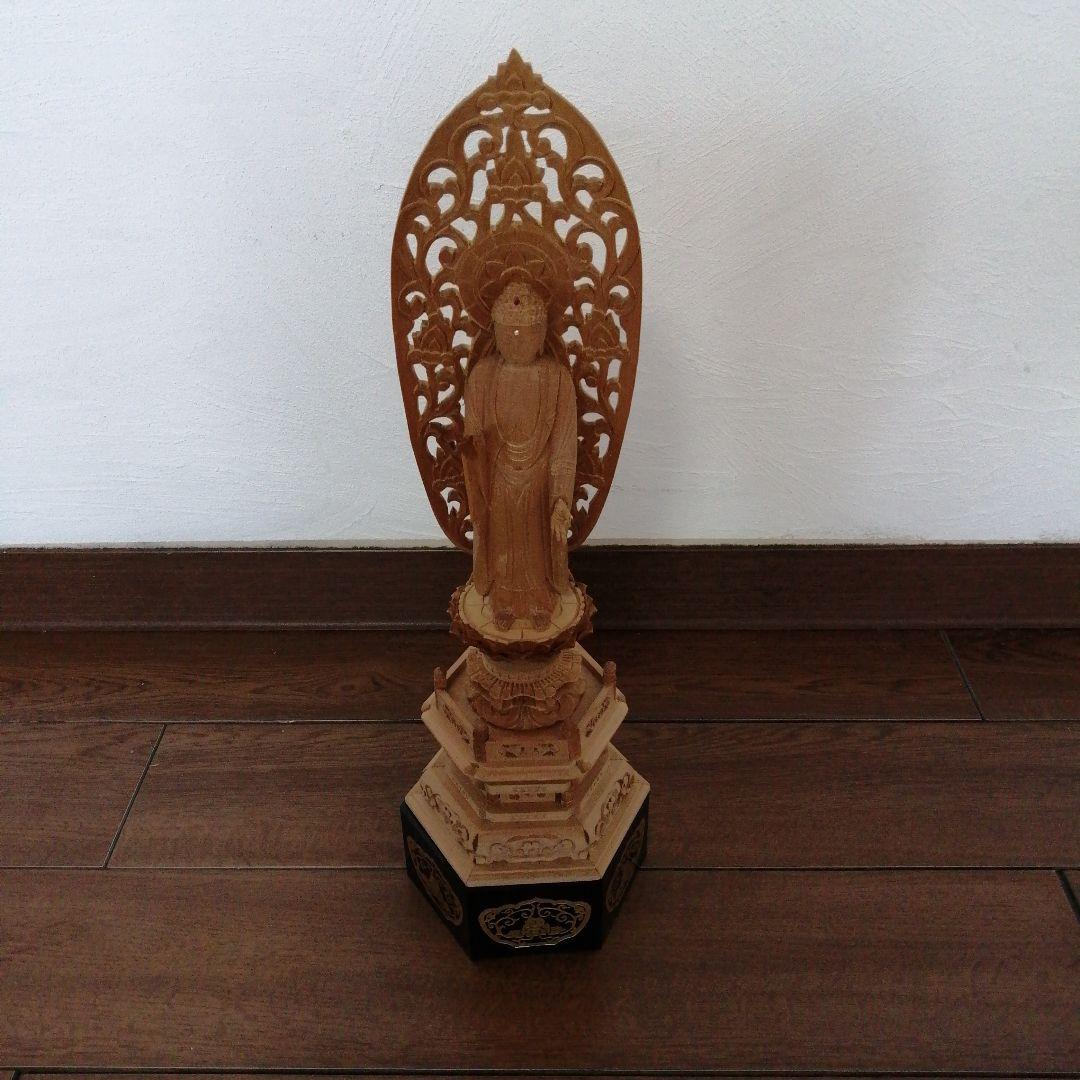 木製仏像 八角形台座