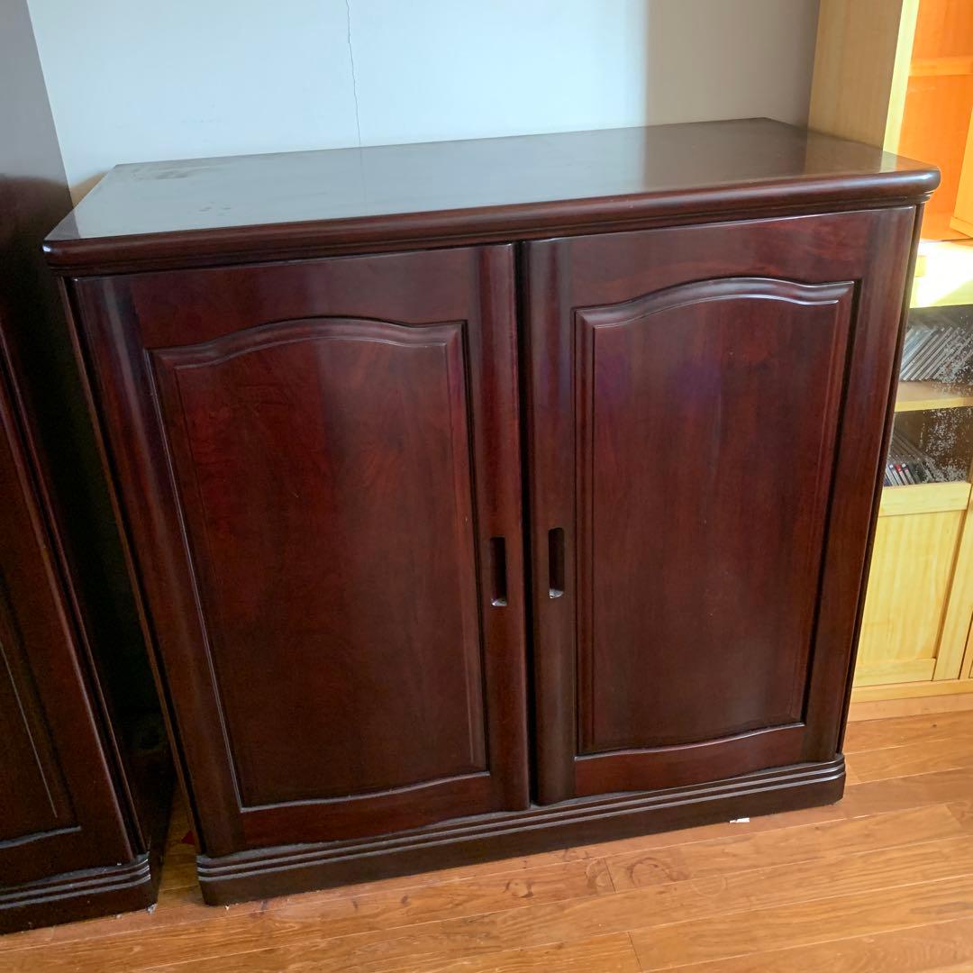 府中家具　桐　紫檀　引き出し付き　《分解発送》　無垢　リメイクにも