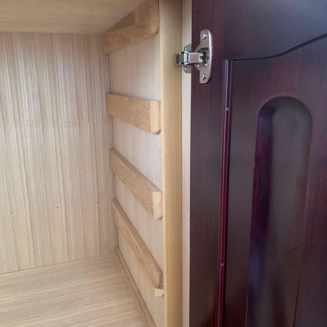 府中家具　桐　紫檀　引き出し付き　《分解発送》　無垢　リメイクにも