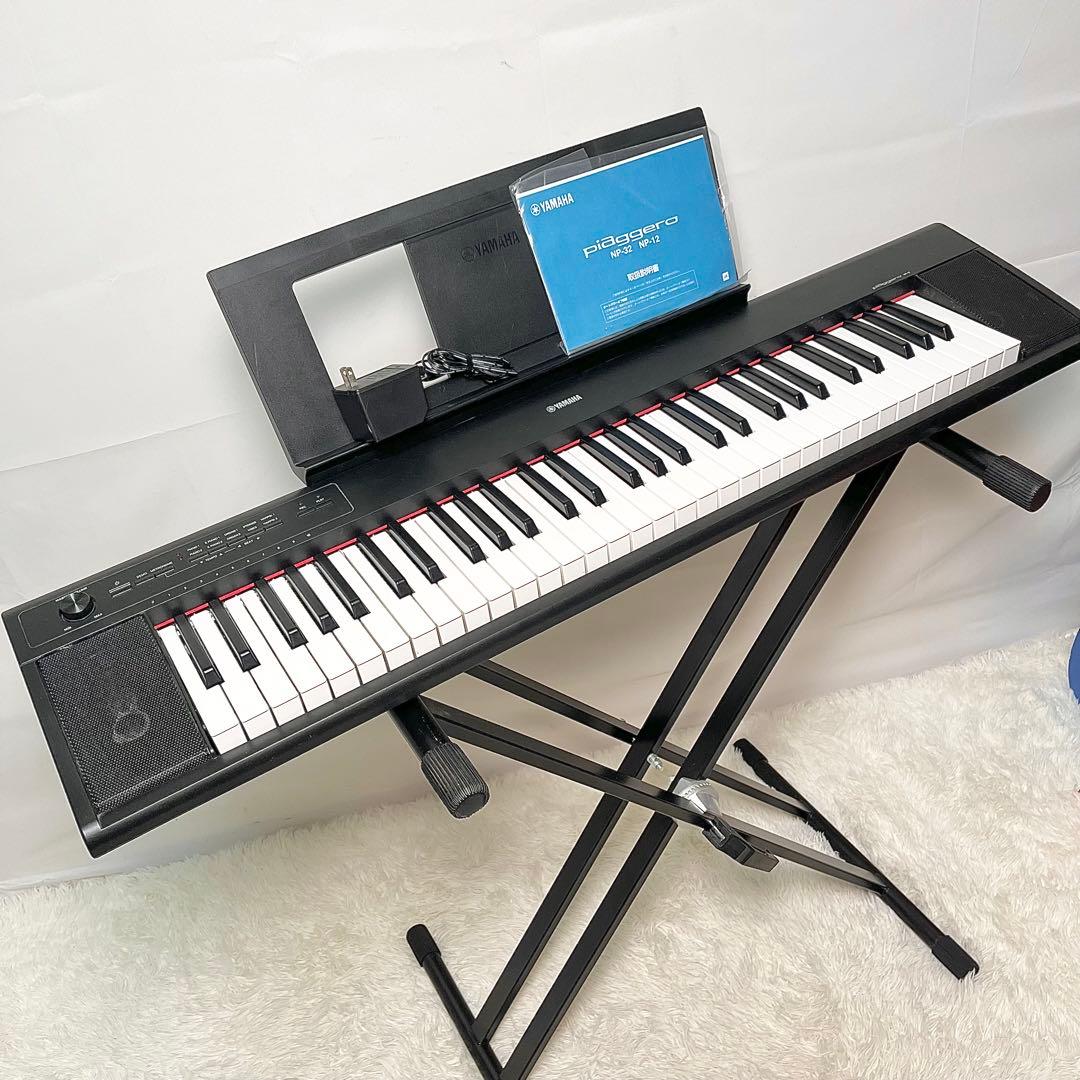 【美品】YAMAHA 電子ピアノ Piaggero NP-12 スタンド付き