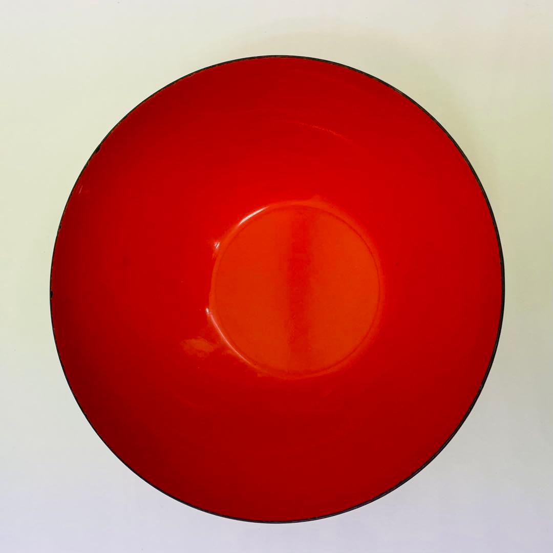 Kaj Franck／ FINEL／琺瑯ボウル（赤）