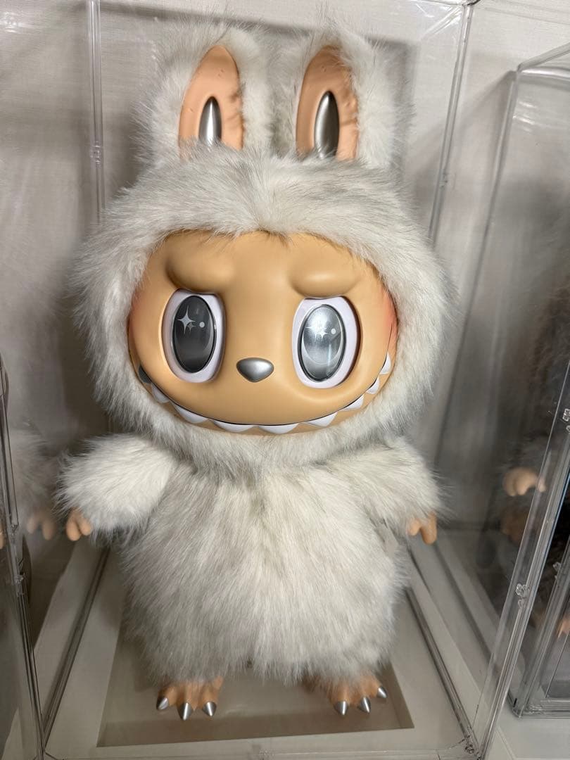 ジモモ　エンジェル　ぬいぐるみ2体＋箱＋専用土台＋ディスプレイ保護ケースセット‼︎