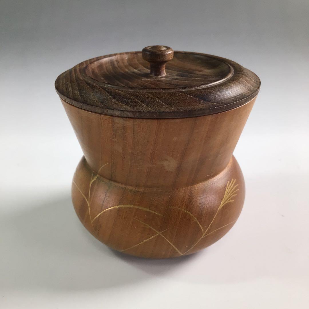 Ｒ３９０　棗　『木製』『秀穂作』『秋草蒔絵』『鮟鱇棗』　共箱　茶道具