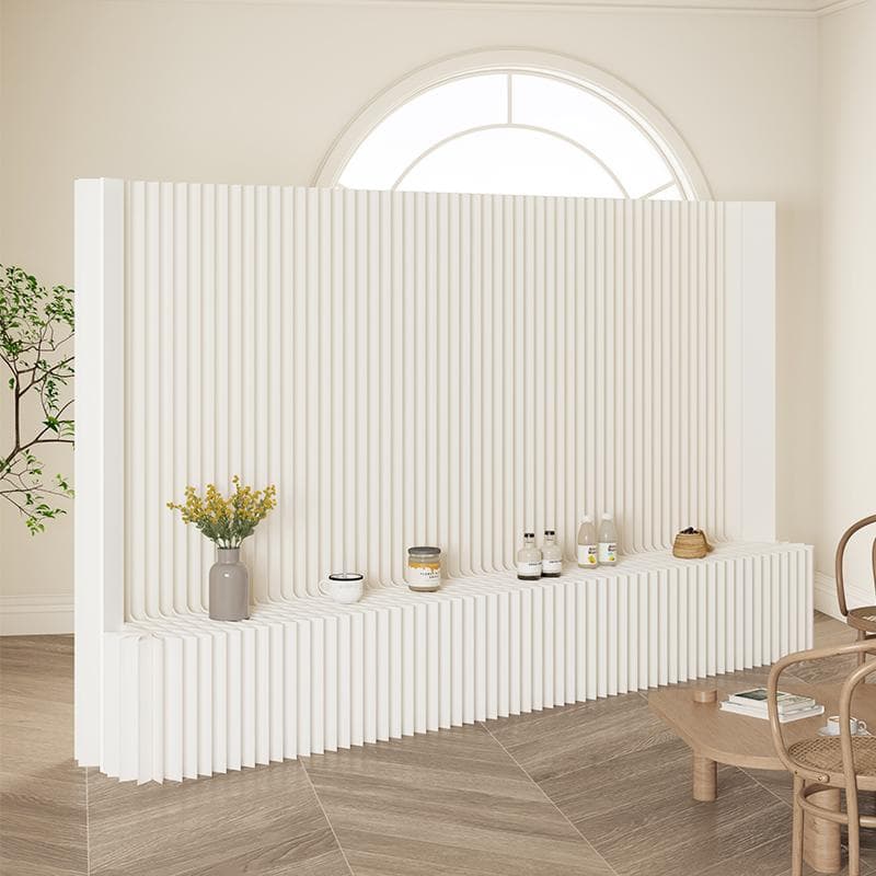 紙製パーテーション陳列展示台高さ2ｍ長さ3-4ｍ組立不要折りたたみ衝立仕切り