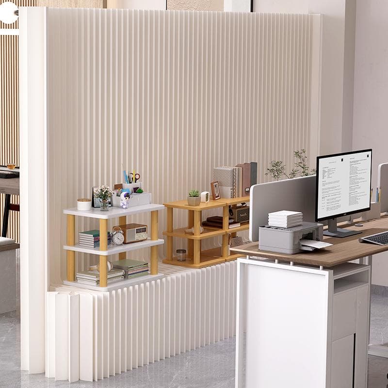 紙製パーテーション陳列展示台高さ2ｍ長さ3-4ｍ組立不要折りたたみ衝立仕切り