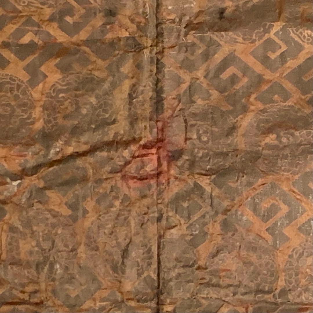 龍丸文 銀襴 古裂 肩衣 古美術 金襴 古道具 アンティーク