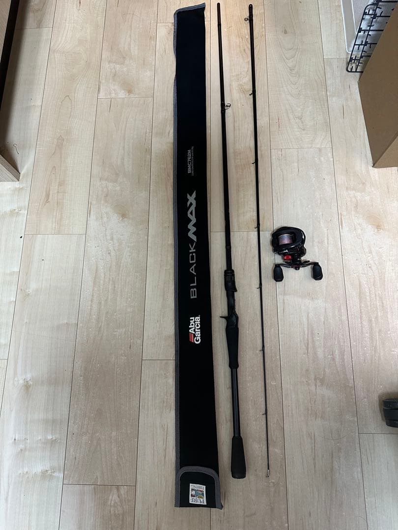 BLACK MAX ルアーロッド ベイトリールセット