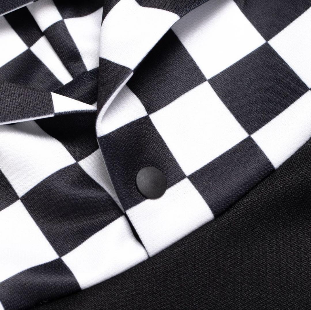 新品【デヴァロー ゴルフ】レディース チェッカーフーディー ブラック （Ｍ）