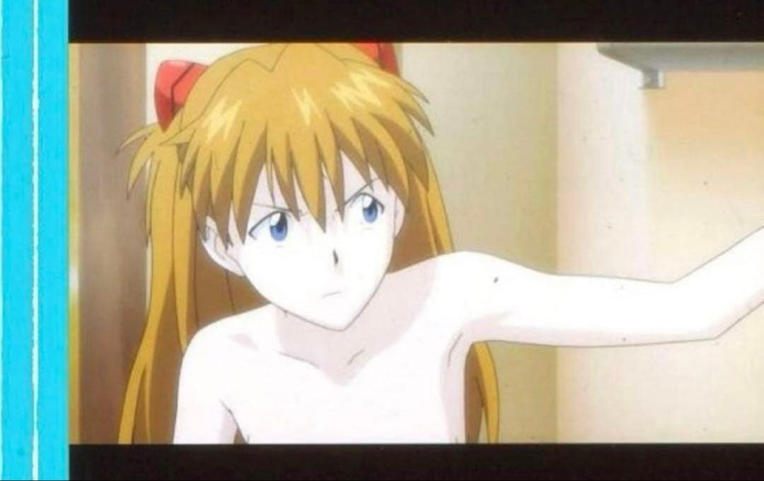 新劇場版　エヴァンゲリオン　破　上映フィルム　アスカ　お風呂上がり