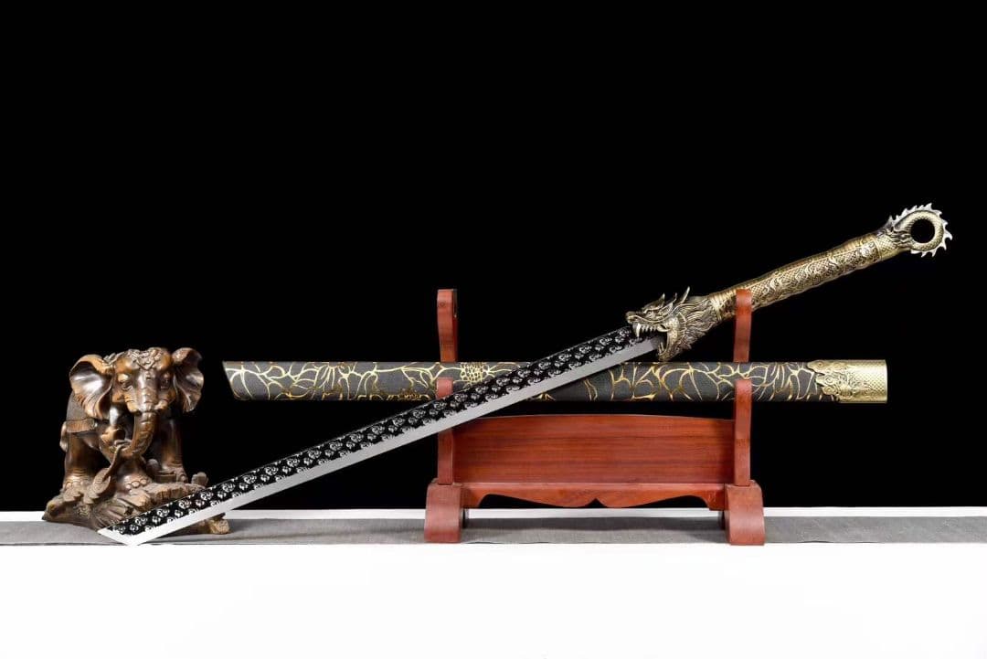 『赤龍』20230380 古兵器 武具　刀装具　日本刀　模造刀 居合刀 長尺