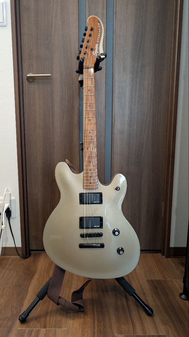 Squier Starcaster エレキギター Shoreline Gold