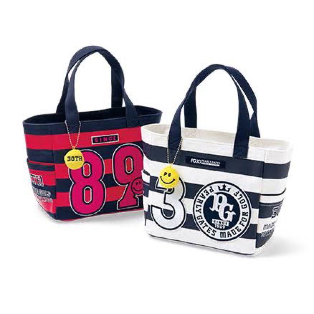 PEARLY GATES カートバッグ　30周年ワッペンニコちゃん